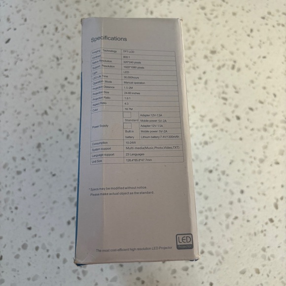 Viral Mini Projector in Blue - BRAND NEW - Picture 3 of 9